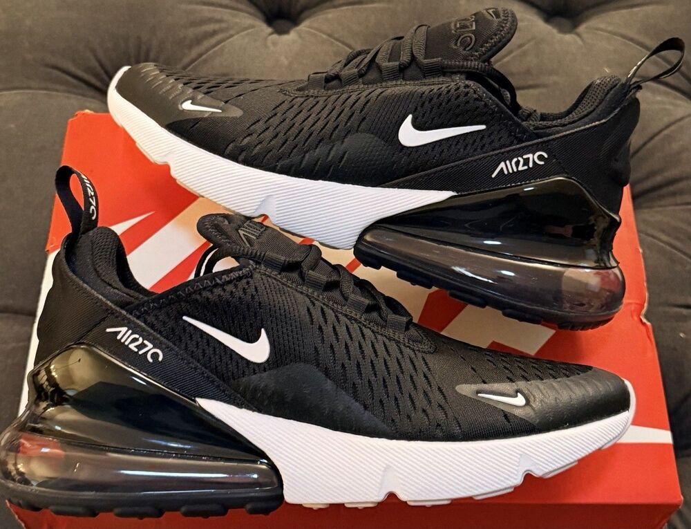 Nike Air Max 270 GS Black White - Picture 2 of 5